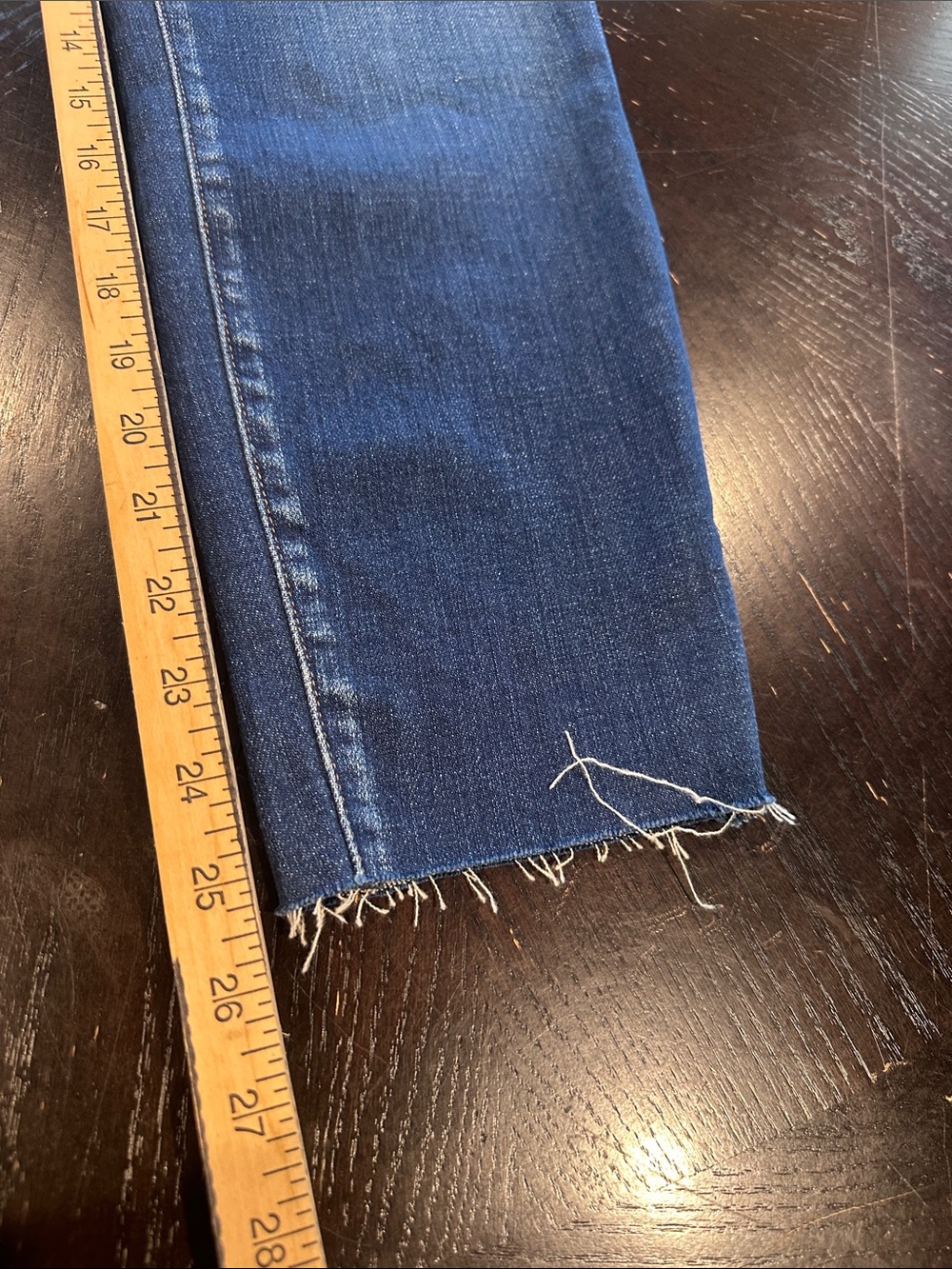 L'AGENCE Dark Wash Blue Women's Jeans French Slim Fit - Picture 9 of 12